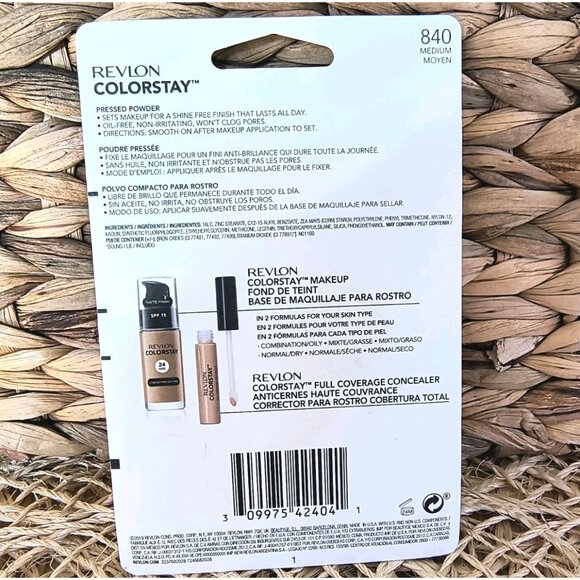 Revlon Colorstay #840 Medium 16hr Pressed Powder, 0.3 OZ. NEW - Picture 4 of 6